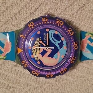 LIKE NEW - Swatch Scuba 200 "Sailor's Joy"
